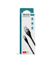 USB-кабель Walker C735 (1м) (Lightning) (Чорний)