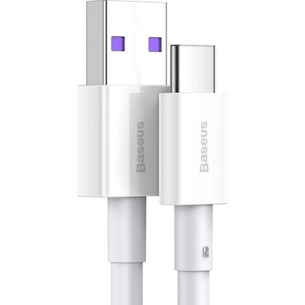 USB-кабель Baseus Superior 66W (2m) (Type-C) (Білий) CATYS-A02 USB-кабель Baseus Superior 66W (2m) (Type-C) (Білий) CATYS-A02