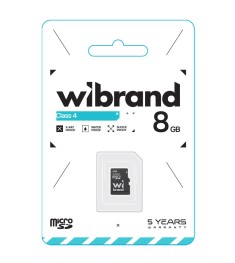 Карта пам'яті Wibrand MicroSDHC 8ГБ (Клас 10) Карта пам'яті Wibrand MicroSDHC 8ГБ (Клас 10)