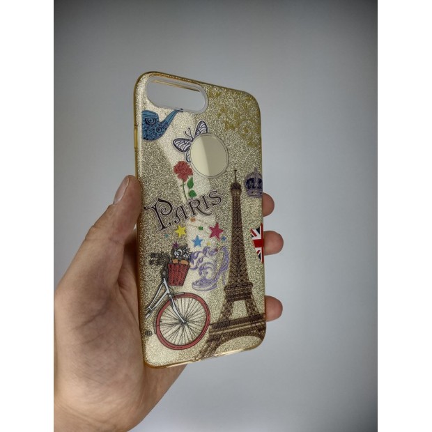 Силіконовий чохол Glitter для Apple iPhone 7 Plus / 8 Plus (Paris 02) Силіконовий чохол Glitter для Apple iPhone 7 Plus / 8 Plus (Paris 02)