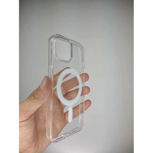 Чохол Clear Case with MagSafe Apple iPhone 15 (Прозорий)