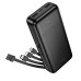 PowerBank Hoco J163A 20000mAh + встроенный кабель USB / Micro USB / Type C / Lightning (Black) PowerBank Hoco J163A 20000mAh + встроенный кабель USB / Micro USB / Type C / Lightning (Black)