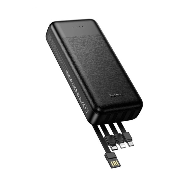 PowerBank Hoco J163A 20000mAh + встроенный кабель USB / Micro USB / Type C / Lightning (Black) PowerBank Hoco J163A 20000mAh + встроенный кабель USB / Micro USB / Type C / Lightning (Black)