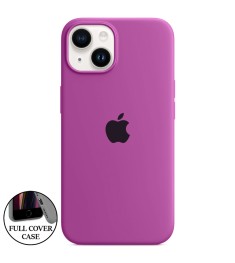 Силіконовий оригінальний круглий чохол для Apple iPhone 14 (02) ультрафіолетовий..