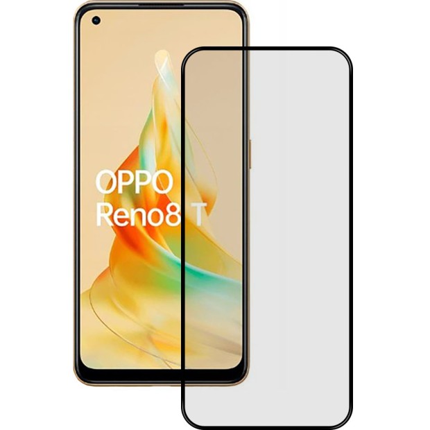 Захисне скло 3D Curved для Oppo Reno 8T 5G Чорне