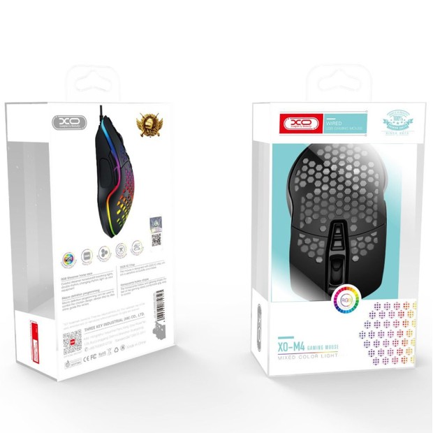 Мышь проводная игровая XO M4 Streamer (Чёрный)