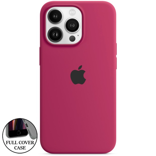 Силикон Original Round Case Apple iPhone 13 Pro (57) Marsala