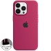 Силіконовий оригінальний чохол круглої форми для Apple iPhone 13 Pro (57) Marsala