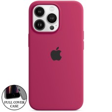 Силіконовий оригінальний чохол круглої форми для Apple iPhone 13 Pro (57) Marsala