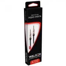 Кабель AUX Walker A720 (3.5 мм на 3.5 мм) (чорний)