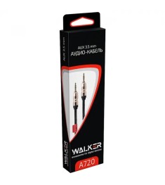 Кабель-AUX Walker A720 (3.5mm to 3.5mm) (Чёрный)