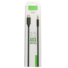 Переходник Profit AU905 Type-C to AUX 3.5mm (1m) (Чёрный)