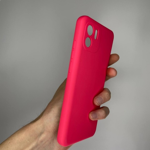 Силікон Original 360 Чохол Лого Xiaomi Redmi A2  /  A1 (ShutCam) (Малиновий)