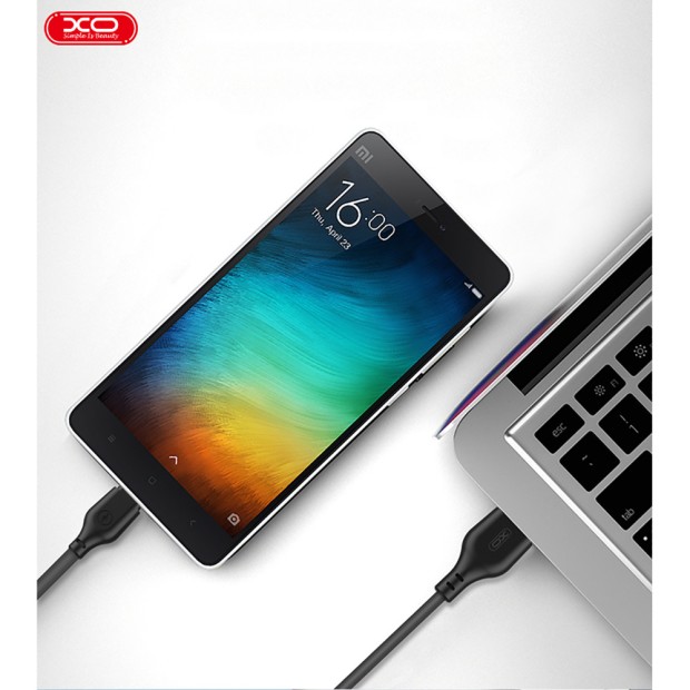 USB-кабель XO NB103 (2m) (MicroUSB) (Чорний)