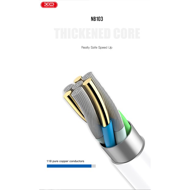 USB-кабель XO NB103 (2m) (MicroUSB) (Чорний)