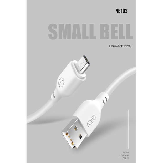 USB-кабель XO NB103 (2m) (MicroUSB) (Чорний)