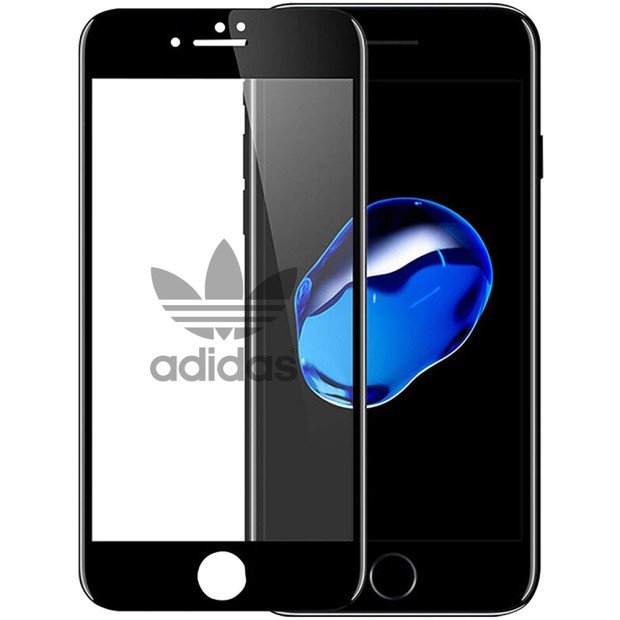 Захисне скло 5D Picture Apple iPhone 6 Plus  /  7 Plus  /  8 Plus Black (Adidas)