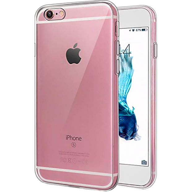 Силіконовий чохол WS для Apple iPhone 6 Plus  /  6s Plus (Прозорий)