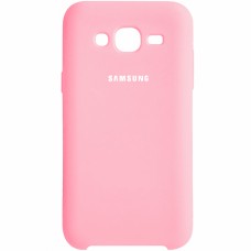 Оригінальний силіконовий чохол Samsung Galaxy J5 (2015) J500 (Рожевий)