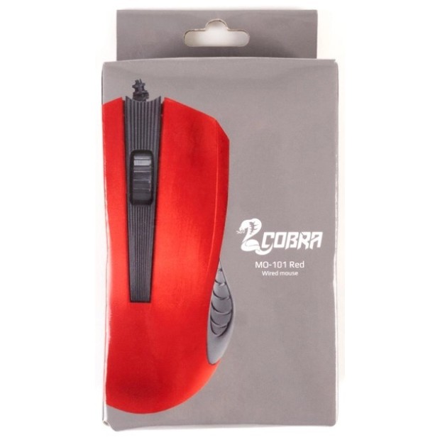 Провідна миша Cobra MO-101 (червона)
