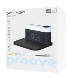 Бездротовий зарядний пристрій-нічник Proove Day & Night (Темно-сірий)