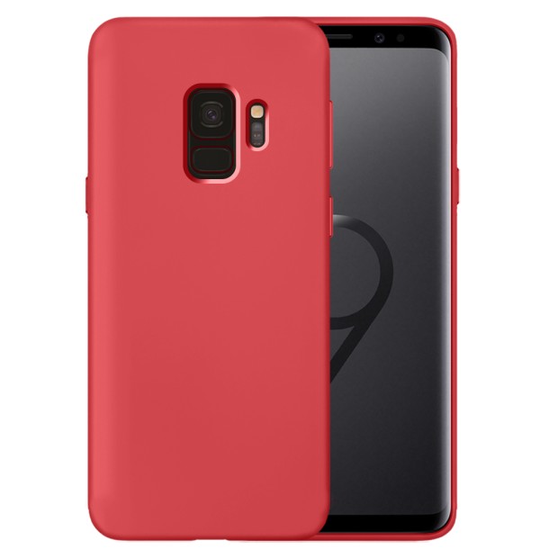 Силіконовий Оригінальний 360 Чохол для Samsung Galaxy S9 (Полуничний)