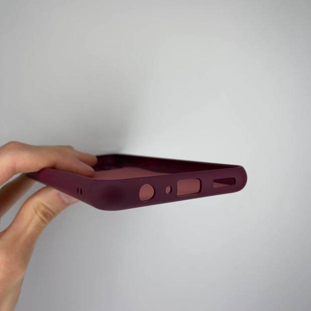 Силіконовий чохол Original Samsung Galaxy A04 (2022) (ShutCam) (Бордовий)