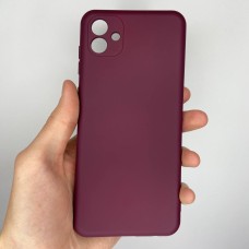Силіконовий чохол Original Samsung Galaxy A04 (2022) (ShutCam) (Бордовий)