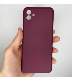 Силіконовий чохол Original Samsung Galaxy A04 (2022) (ShutCam) (Бордовий)