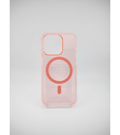 Clear Case Premium з MagSafe для Apple iPhone 15 Pro (Рожевий пісок)