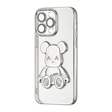 Чехол UMKU Bear Shine Apple iPhone 14 Pro Max (Silver)