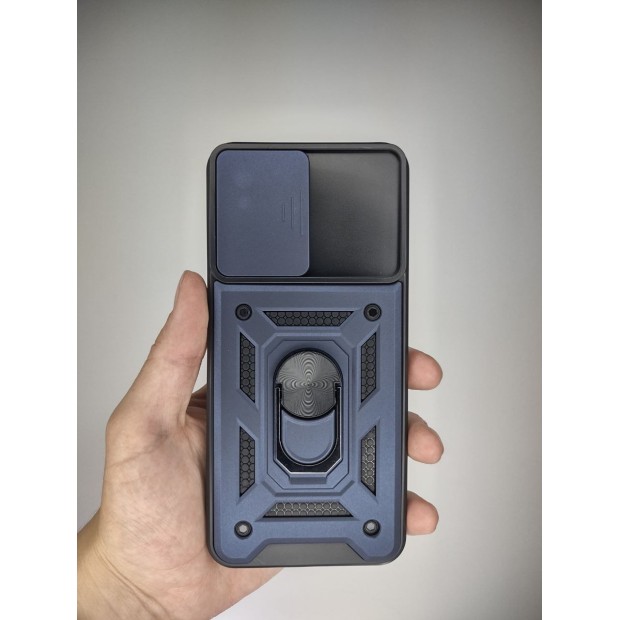 Чохол-накладка Ring Serge Armor Case для Xiaomi Redmi 9A (з захистом камери) (Синій)
