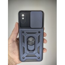 Чохол-накладка Ring Serge Armor Case для Xiaomi Redmi 9A (з захистом камери) (Синій)
