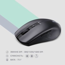 Мышь беспроводная бесшумная с АКБ 2E MF270 Silent Rechargeable (Black)