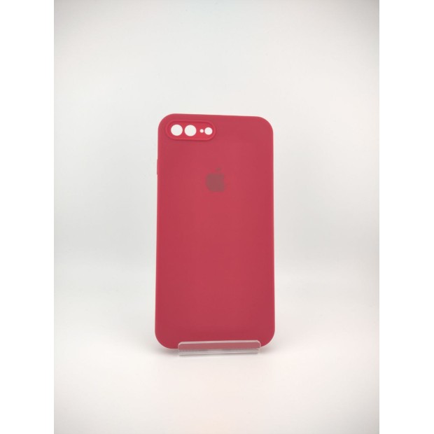 Силикон Original Square RoundCam Case Apple iPhone 7 Plus / 8 Plus (04) Rose Red