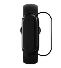 Захисне скло 5D для Xiaomi Mi Smart Band 5 Чорний