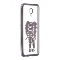 Силикон Kingxbar Diamond Meizu M5C (Слон, Серый)