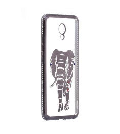 Силикон Kingxbar Diamond Meizu M5C (Слон, Серый)