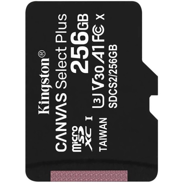 Карта пам'яті Kingston Canvas Select Plus Gen3 MicroSDXC 256Gb (UHS-1) (Class 10)