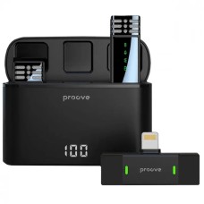 Беспроводной микрофон петличный Proove Record (Lightning) (Чёрный)