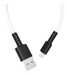 USB-кабель Borofone BX31 Silicone (MicroUSB) (Білий)