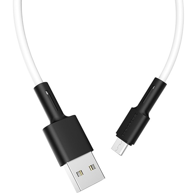 USB-кабель Borofone BX31 Silicone (MicroUSB) (Белый)