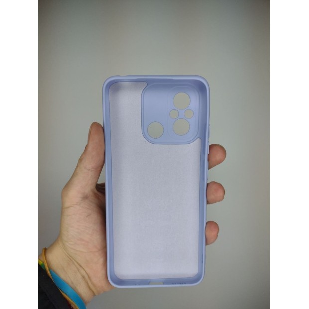 Силіконовий оригінальний 360 чохол для Xiaomi Redmi 12C  /  11A (ShutCam) (Лавандовий)