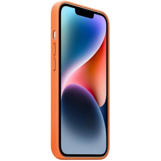 Чехол Leather Case with Magsafe Apple IPhone 14 (Orange) M