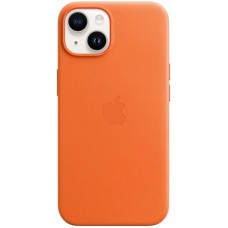 Чохол Leather Case with MagSafe для Apple iPhone 14 (помаранчевий) M Чохол Leather Case with MagSafe для Apple iPhone 14 (помаранчевий) M