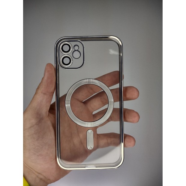 Чехол UMKU Shining with MagSafe Apple iPhone 11 (Silver)