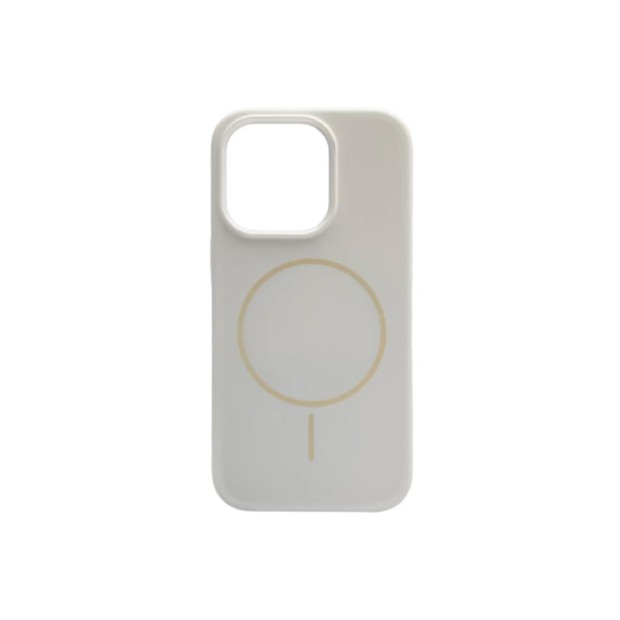 Силикон Original Round Case with MagSafe Apple iPhone 15 Pro Max (17) Antique White