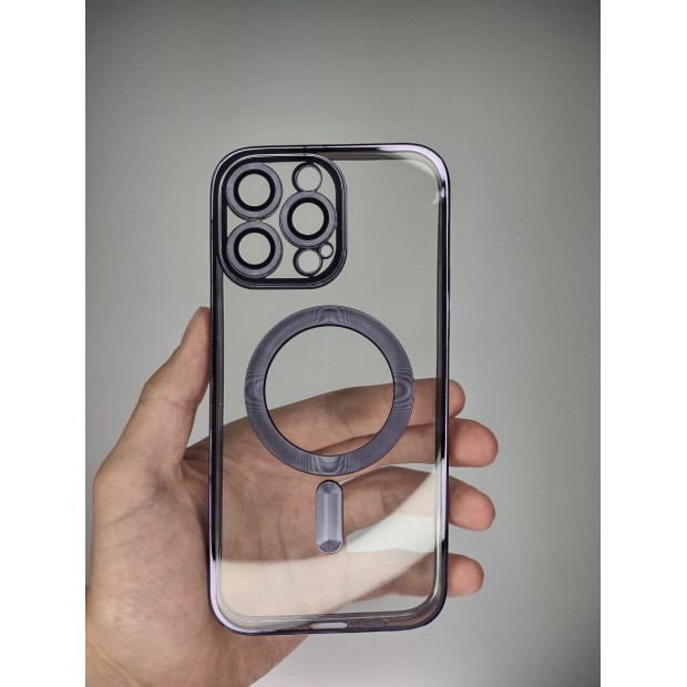 Чохол для навушників Full Silicone Case with Microfiber Apple AirPods (Темний Виноград)