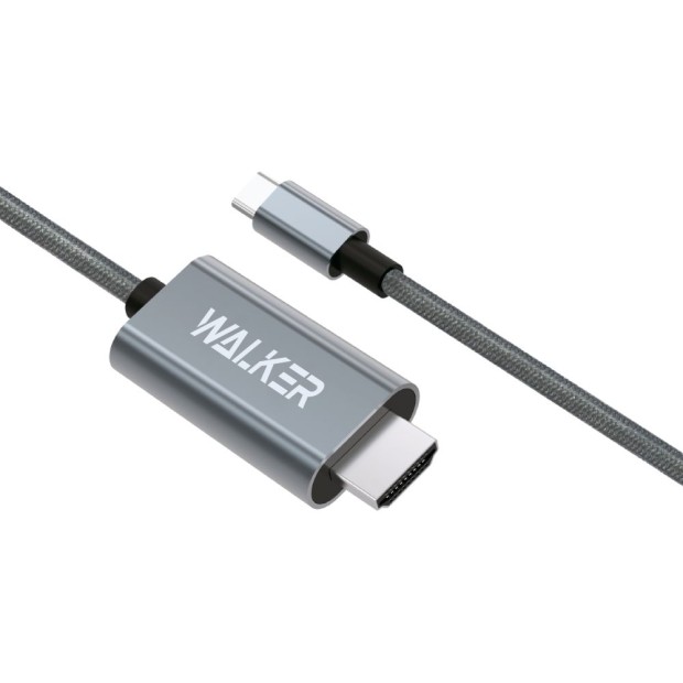 Кабель Walker WHD-57 (HDMI - Type-C) (2м)