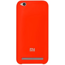 Силіконовий оригінальний чохол з логотипом для Xiaomi Redmi 5a (Червоний)